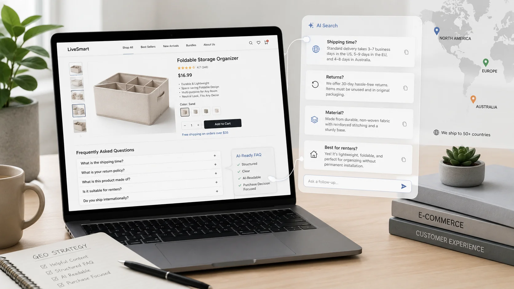 為何低客單價 Shopify 商店應先將 FAQ 頁面打造成 AI 答案入口